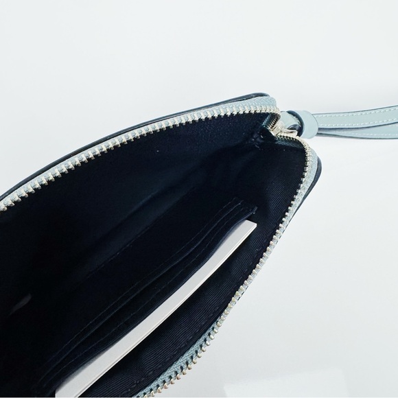 Coach - Light Blue Monogram Perforated Wristlet Pouch - Picture 5 of 5